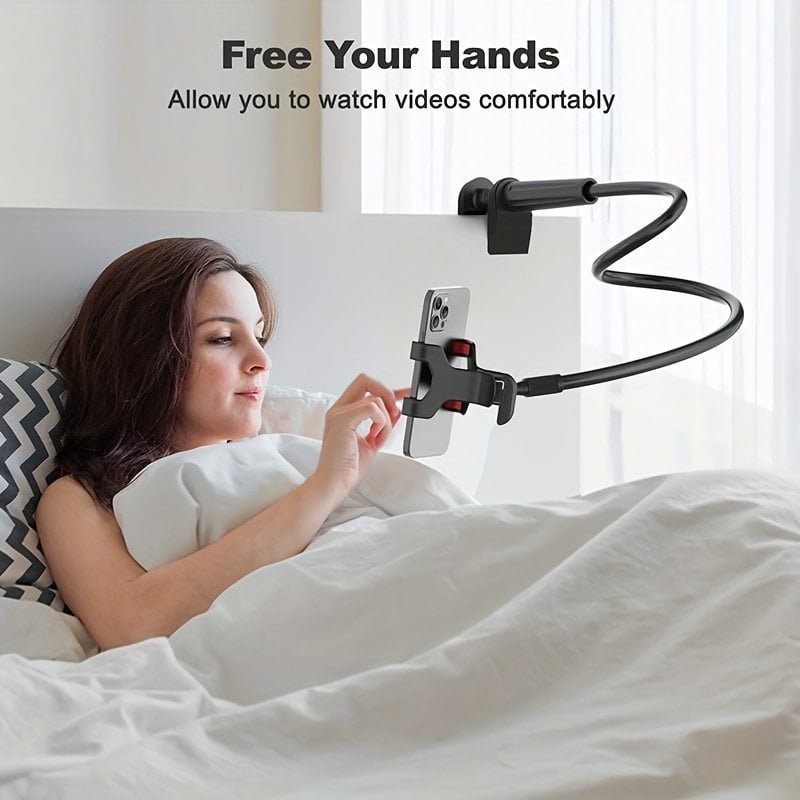 Gooseneck Cell Phone Holder. Universal 360 Flexible Phone Stand Lazy Bracket Mount Long Arms Clamp For Phone 13 Pro Xs Max XR X 8 7 6 6s Plus And Other 3.5~6.7 Device.